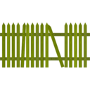 download Broken Picket Fence clipart image with 45 hue color