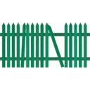 download Broken Picket Fence clipart image with 135 hue color
