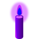 download Beeswax Candle clipart image with 225 hue color