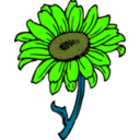 download Sunflower clipart image with 45 hue color