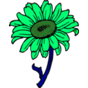 download Sunflower clipart image with 90 hue color