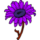 download Sunflower clipart image with 225 hue color