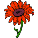 download Sunflower clipart image with 315 hue color