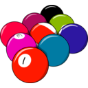 download 9 Balls clipart image with 315 hue color