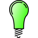 download Lightbulb Lit clipart image with 45 hue color