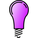 download Lightbulb Lit clipart image with 225 hue color