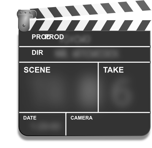 Motion Picture Film Slate Clapper