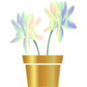 download Flower Icon clipart image with 45 hue color