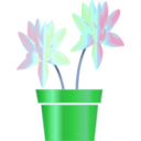 download Flower Icon clipart image with 135 hue color