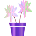 download Flower Icon clipart image with 270 hue color