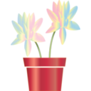 download Flower Icon clipart image with 0 hue color