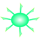 download Sun clipart image with 90 hue color