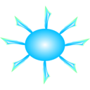 download Sun clipart image with 135 hue color