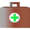 download First Aid Bag Icon clipart image with 135 hue color