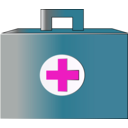 download First Aid Bag Icon clipart image with 315 hue color