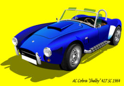 Ac Cobra 427 Sc 1965 With Background