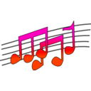 download Music Paper clipart image with 315 hue color