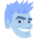 download Self Portrait clipart image with 180 hue color