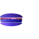 download Burger Sandwich Icon clipart image with 225 hue color