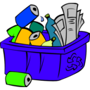 download Recycle Bin clipart image with 45 hue color