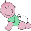 download Baby Boy Crawling clipart image with 315 hue color