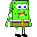 download Sponge Bob Squarepant clipart image with 45 hue color