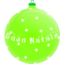 download Palla Buon Natale clipart image with 90 hue color