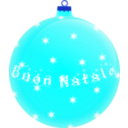 download Palla Buon Natale clipart image with 180 hue color