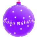 download Palla Buon Natale clipart image with 270 hue color