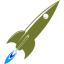 download R Is For Rocket clipart image with 180 hue color