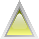 download Led Triangular Green clipart image with 315 hue color