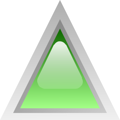 Led Triangular Green