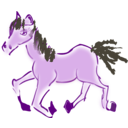 download Running Horse clipart image with 45 hue color