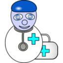 download Doctor clipart image with 180 hue color