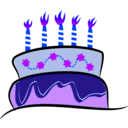 download Cake clipart image with 225 hue color