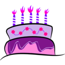 download Cake clipart image with 270 hue color