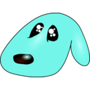 download Cute Sad Dog clipart image with 135 hue color