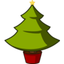 download Xmas Tree clipart image with 0 hue color
