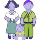 download Family 1 clipart image with 225 hue color