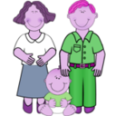 download Family 1 clipart image with 270 hue color