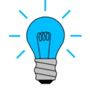 download Light Bulb On clipart image with 135 hue color
