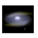 download Spiral Galaxy M18 clipart image with 180 hue color