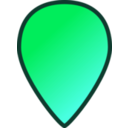 download Map Location Marker clipart image with 135 hue color