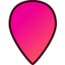 download Map Location Marker clipart image with 315 hue color