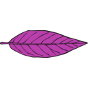 download Lanceolate Leaf 2 clipart image with 225 hue color