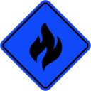 download Fire Alert clipart image with 180 hue color