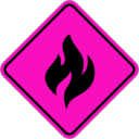 download Fire Alert clipart image with 270 hue color