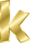 Effect Letters Alphabet Gold