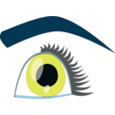 download Eye clipart image with 180 hue color