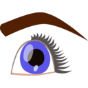 download Eye clipart image with 0 hue color